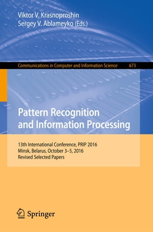 Pattern Recognition and Information Processing