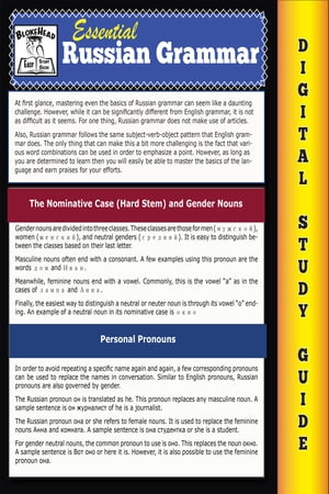 Russian Grammar ( Blokehead Easy Study Guide)