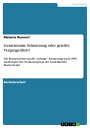 Gemeinsame Erinnerung oder geteilte Vergangenheit? Die Kontroversen um die 'richtige' Erinnerung nach 1990 am Beispiel der Neukonzeption der Gedenkst?tte Buchenwald