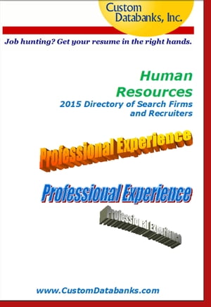 Human Resources 2015 Directory of Search Firms and Recruiters