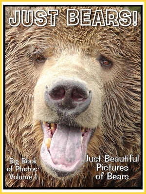 Just Bear Photos! Big Book of Photographs & Pictures of Brown, Grizzly, Polar, and Black Bears, Vol. 1