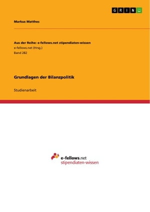 Grundlagen der Bilanzpolitik