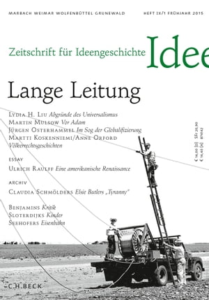 Zeitschrift für Ideengeschichte Heft IX/1 Frühjahr 2015
