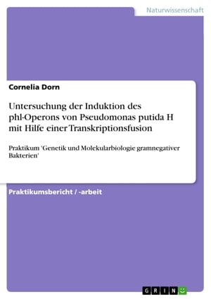 Untersuchung der Induktion des phl-Operons von Pseudomonas putida H mit Hilfe einer Transkriptionsfusion