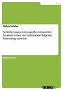 Ver?nderungen leistungsphysiologischer Parameter