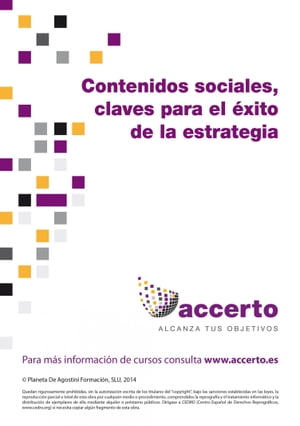 Contenidos sociales, claves para el ?xito de la estrategia【電子書籍】[ Accerto ]