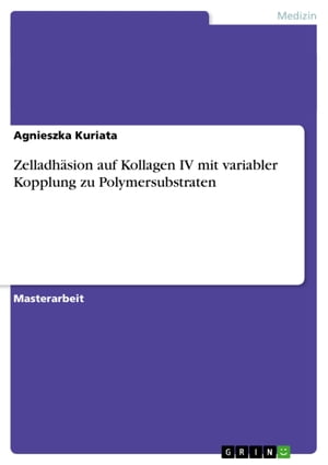 Zelladhäsion auf Kollagen IV mit variabler Kopplung zu Polymersubstraten