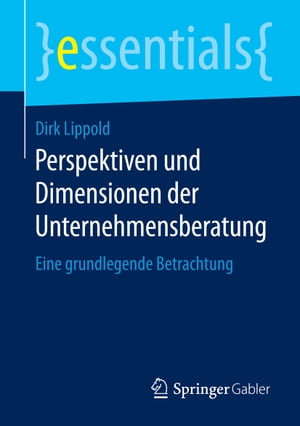 Perspektiven und Dimensionen der Unternehmensberatung