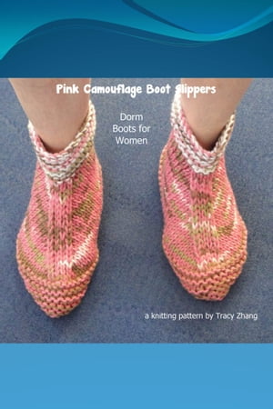 Pink Camouflage Boot Slippers 