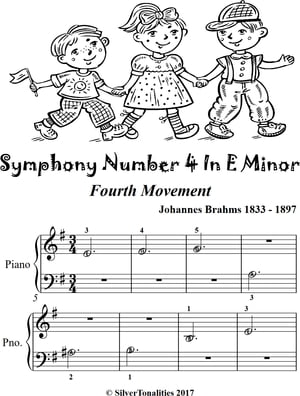 Symphony Number 4 In E Minor 4th Mvt Beginner Piano Sheet Music