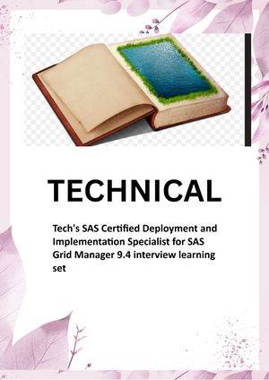 ŷKoboŻҽҥȥ㤨Tech's SAS Certified Deployment and Implementation Specialist for SAS Grid Manager 9.4 interview learning set Best Questions and AnswersŻҽҡ[ TECH EBOOKS ]פβǤʤ1,464ߤˤʤޤ
