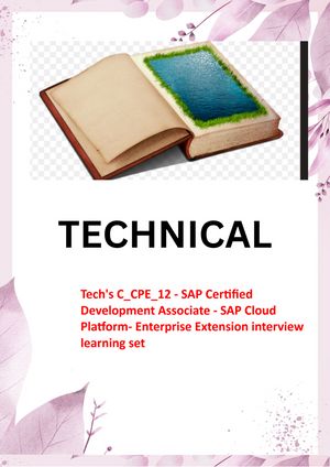 ŷKoboŻҽҥȥ㤨Tech's C_CPE_12 - SAP Certified Development Associate - SAP Cloud Platform- Enterprise Extension interview learning set Best Questions and AnswersŻҽҡ[ TECH EBOOKS ]פβǤʤ1,464ߤˤʤޤ