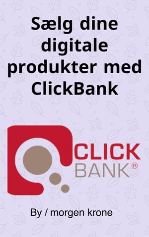 Sælg dine digitale produkter med ClickBank