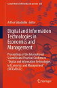 Digital and Information Technologies in Economics and Management Proceedings of the International Scientific and Practical Conference Digital and Information Technologies in Economics and Management (DITEM2022)【電子書籍】