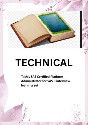 ŷKoboŻҽҥȥ㤨Tech's SAS Certified Platform Administrator for SAS 9 interview learning set Best Questions and AnswersŻҽҡ[ TECH EBOOKS ]פβǤʤ1,464ߤˤʤޤ