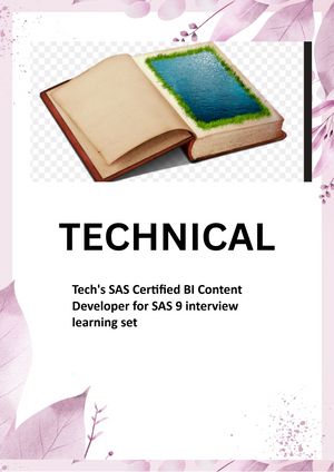 ŷKoboŻҽҥȥ㤨Tech's SAS Certified BI Content Developer for SAS 9 interview learning set Best Questions and AnswersŻҽҡ[ TECH EBOOKS ]פβǤʤ1,464ߤˤʤޤ