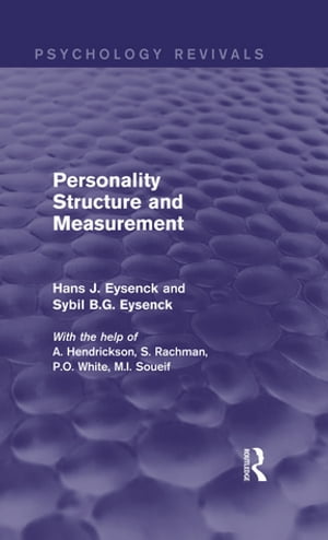 Personality Structure and Measurement (Psychology Revivals)