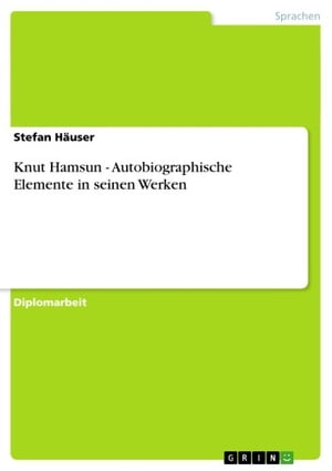 Knut Hamsun - Autobiographische Elemente in seinen Werken