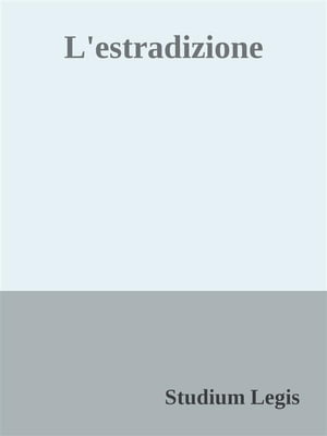 L'estradizione