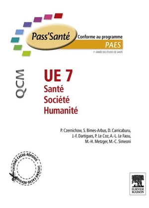 UE 7 - Santé - Société - Humanité - QCM