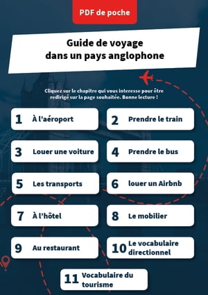 Le guide de voyage dans un pays anglophone