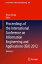 Proceedings of the International Conference on Information Engineering and Applications (IEA) 2012