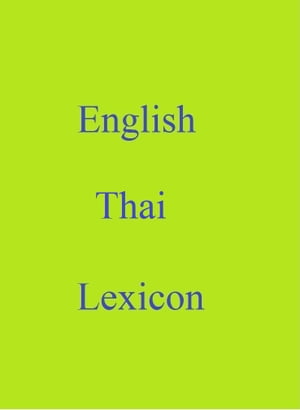 English Thai Lexicon
