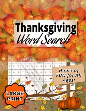 Thanksgiving Word Search LARGE PRINT