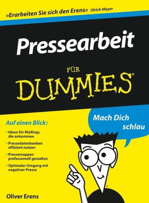 Pressearbeit f?r DummiesŻҽҡ[ Oliver Erens ]