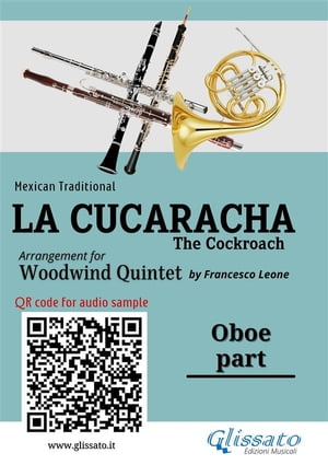 Oboe part of "La Cucaracha" for Woodwind Quintet