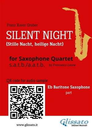 Baritone Saxophone part "Silent Night" for Sax Quartet