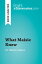 What Maisie Knew by Henry James (Book Analysis)