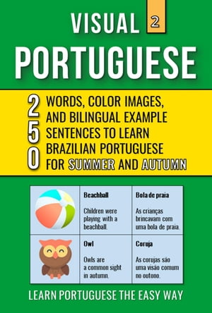 Visual Portuguese 2 - Summer and Autumn - 250 Words, 250 Images and 250 Examples Sentences to Learn Brazilian Portuguese Vocabulary