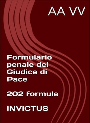 Formulario penale del Giudice di Pace