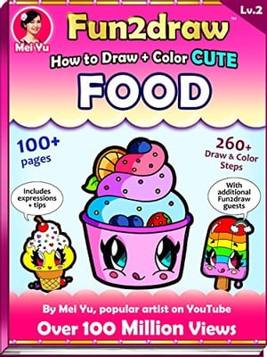 How to Draw + Color Cute Food - Fun2draw Lv. 2