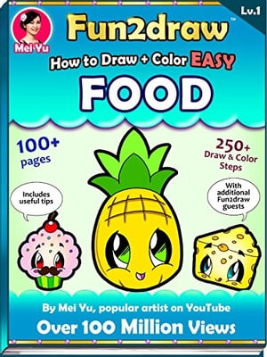 How to Draw + Color Easy Food - Fun2draw Lv. 1