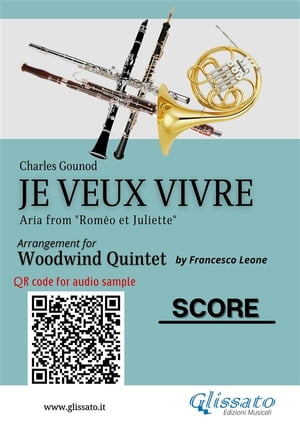 Woodwind Quintet Score "Je veux vivre"