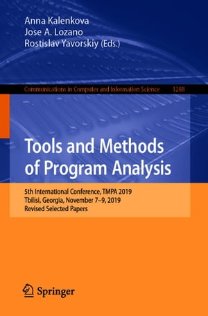 Tools and Methods of Program Analysis