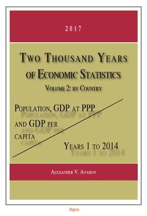Two Thousand Years of Economic Statistics, Years 1-2014, Vol. 2, by Country