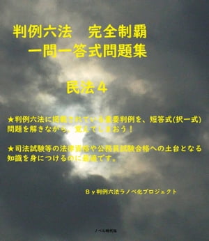 判例六法　完全制覇　一問一答式問題集　民法４ (全１２巻)