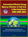 International Atomic Energy Agency's Decision to Find Iran in Non-Compliance, 2002-2006 (IAEA) - Nuclear Bargaining Leads to Referral to the UN Security Council after New Bomb Suspicions Emerge