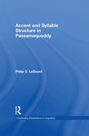 Accent & Syllable Structure in Passamaquoddy