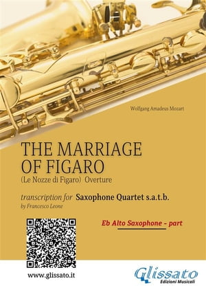 Eb Alto part "The Marriage of Figaro" - Sax Quartet