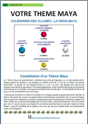 CODEX THEME MAYA DES 13 LUNES