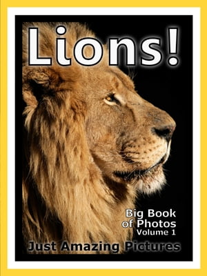 Just Lion Photos! Big Book of Photographs & Pictures of Lions, King of the Jungle Animals, Vol. 1