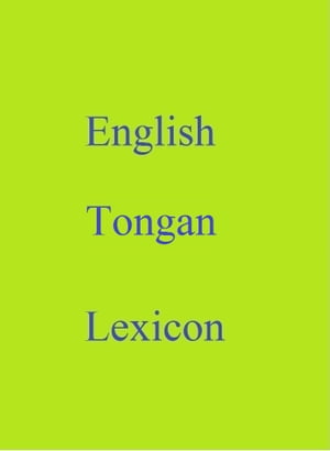 English Tongan Lexicon