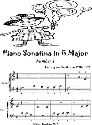 Piano Sonatina in G Major Number 1 1st Mvt Beginner Piano Sheet Music