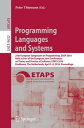 Programming Languages and Systems 25th European Symposium on Programming, ESOP 2016, Held as Part of the European Joint Conferences on Theory and Practice of Software, ETAPS 2016, Eindhoven, The Netherlands, April 2-8, 2016, Proceedings