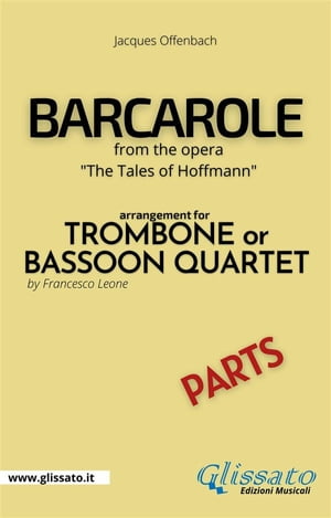 Barcarole - Trombone or Bassoon Quartet (parts)