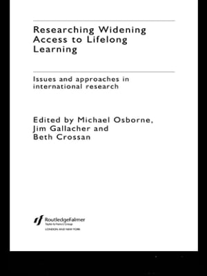 Researching Widening Access to Lifelong Learning